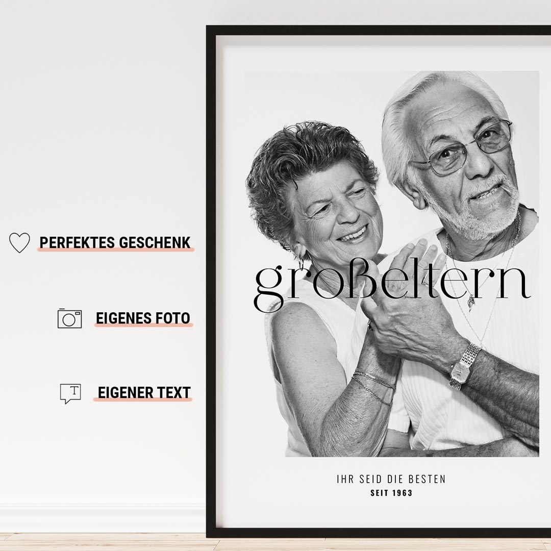 personalisiertes geschenk für die großeltern