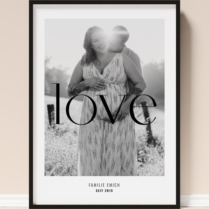geschenk für partner poster