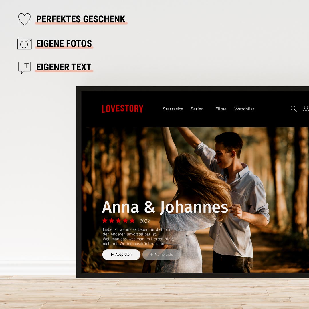 fotoposter netflix geschenk