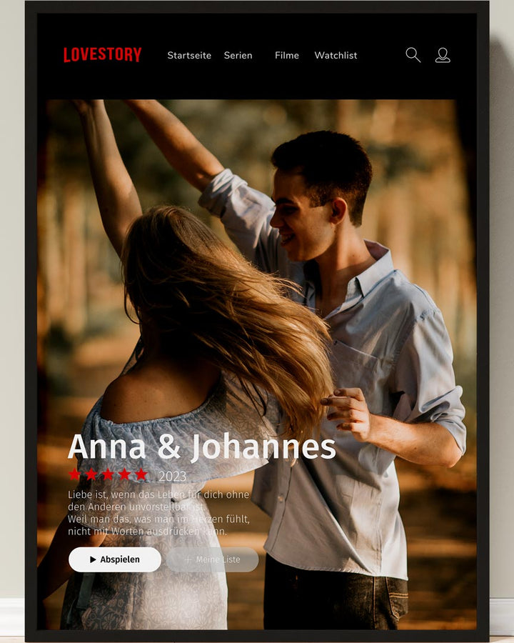 geschenkidee pärchen netflix poster