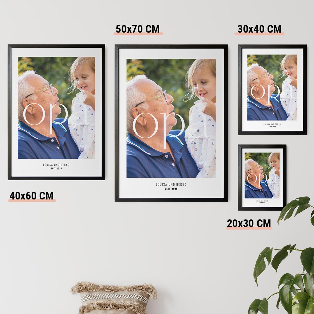 geschenkidee opa personalisiertes poster