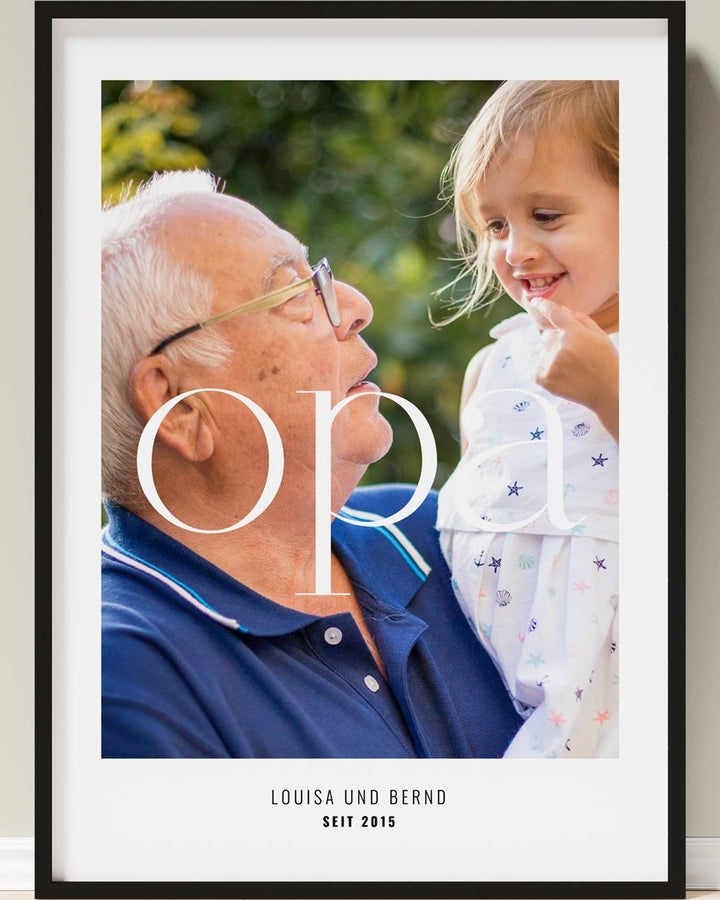 postergeschenk für opa