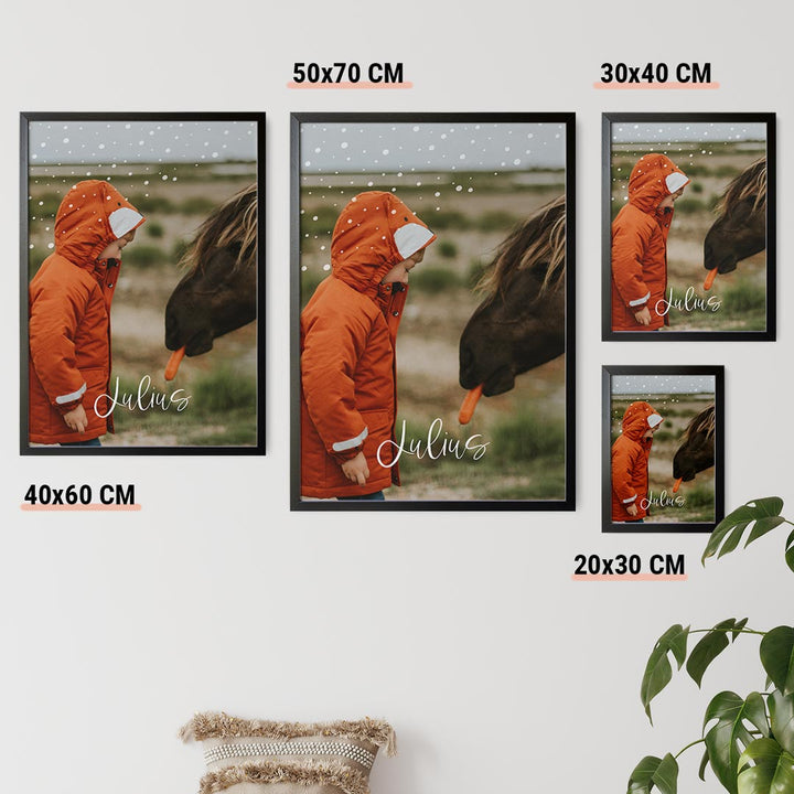 personalisiertes fotoposter