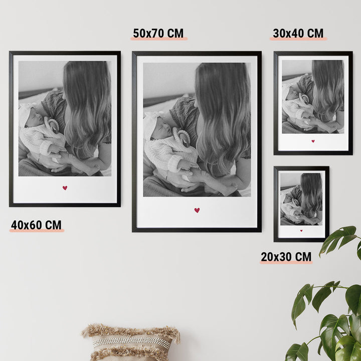 foto als poster mit herz