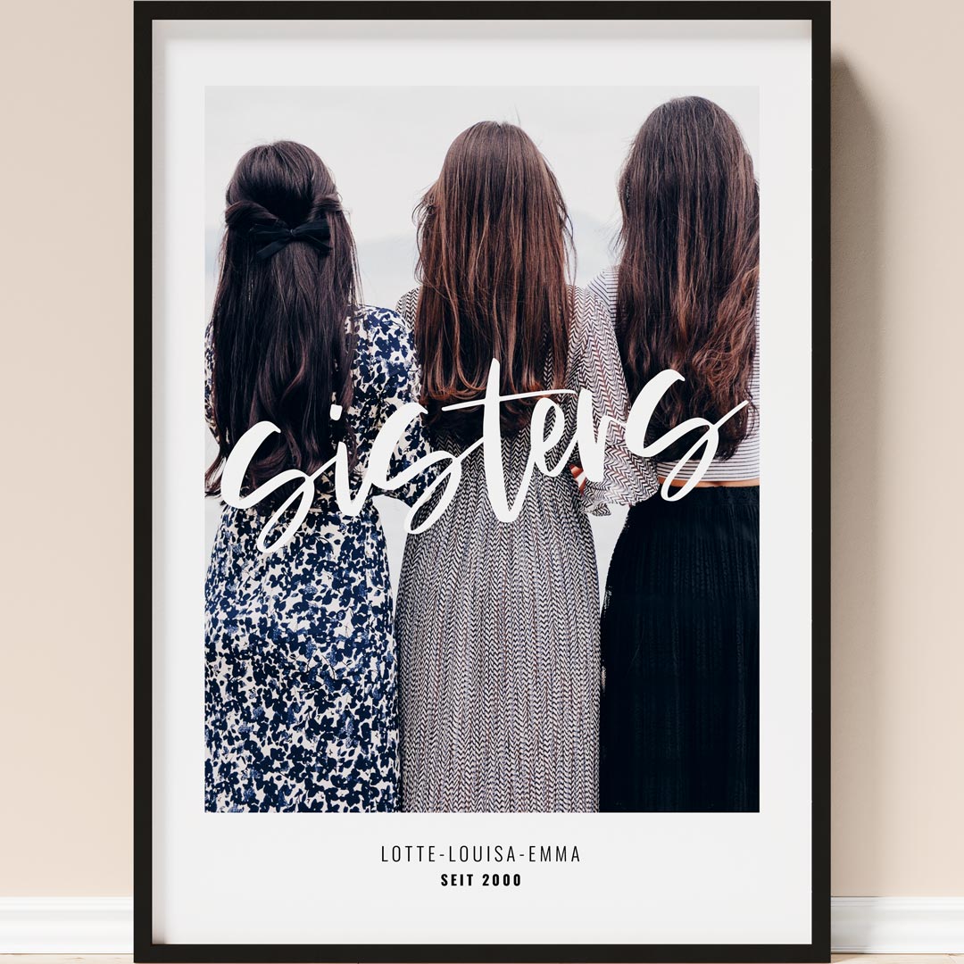 personalisiertes geschenk für schwester