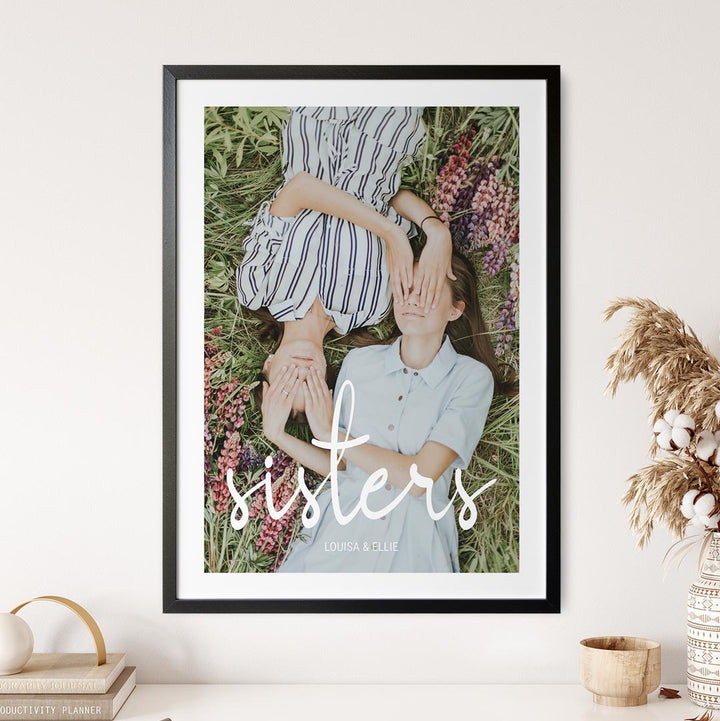 geschenk für schwester poster