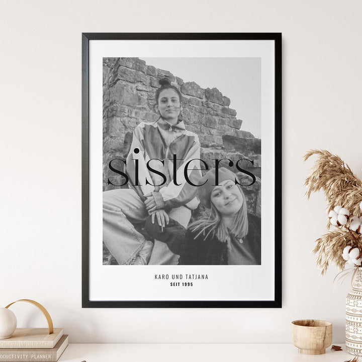 geschenk für schwester poster