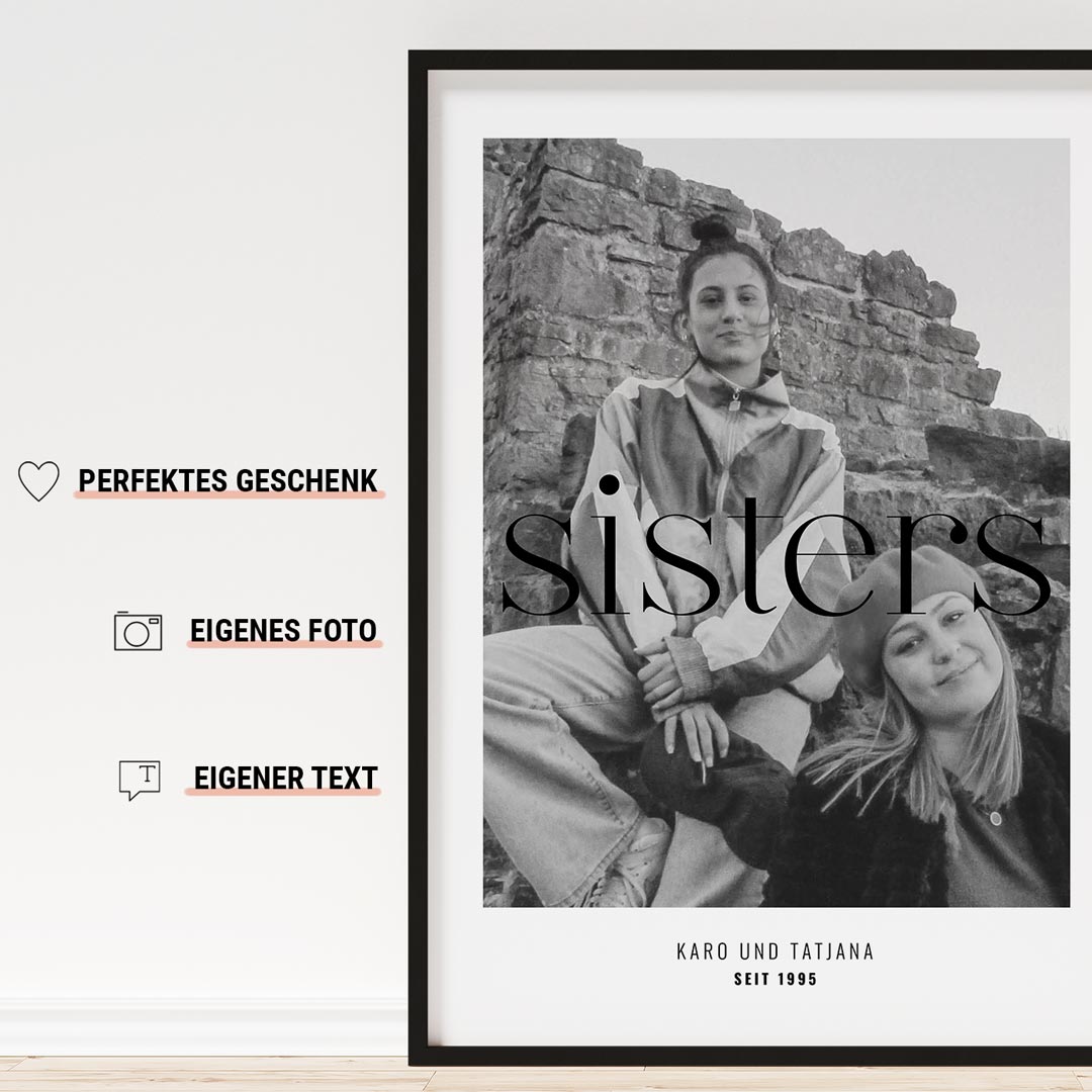 personalisiertes geschenk für schwester