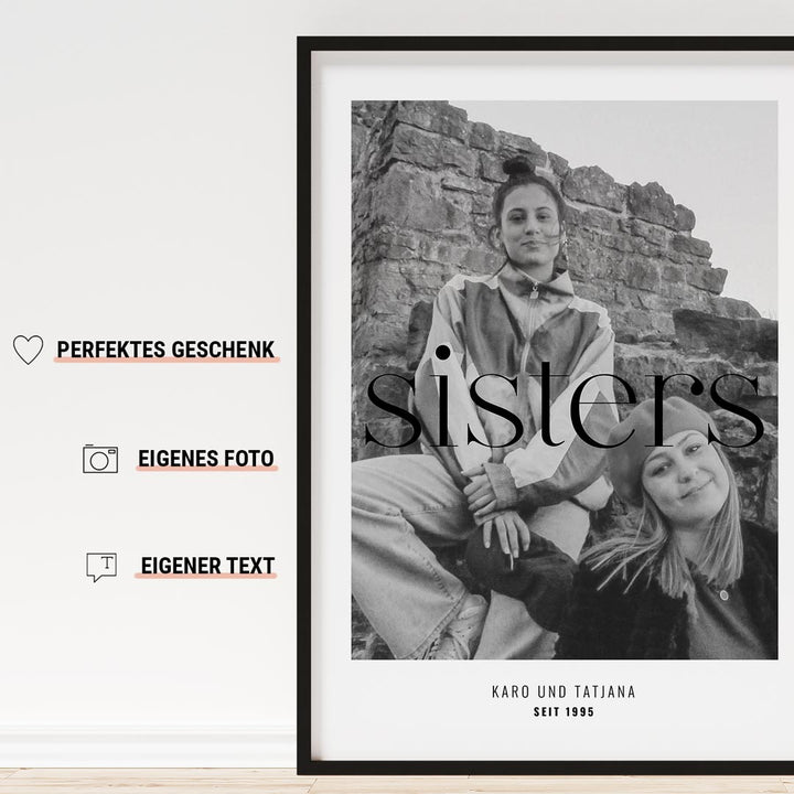personalisiertes geschenk für schwester