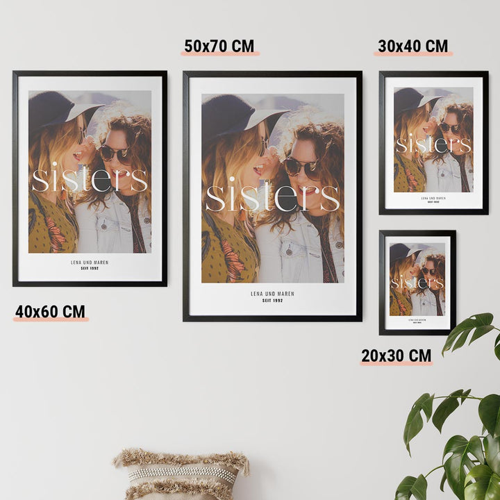 geschenkidee für schwester poster