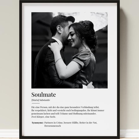 Fotoposter Definition Soulmate No3