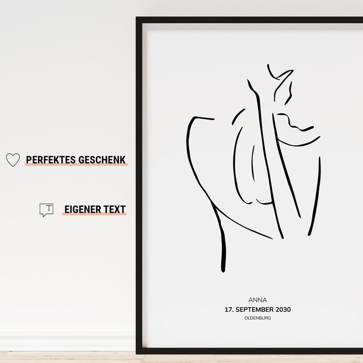 personalisiertes geburtsposter