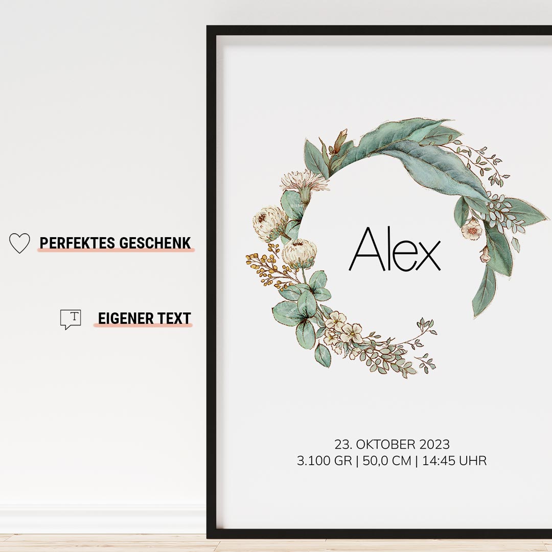 personalisiertes geschenk zur geburt