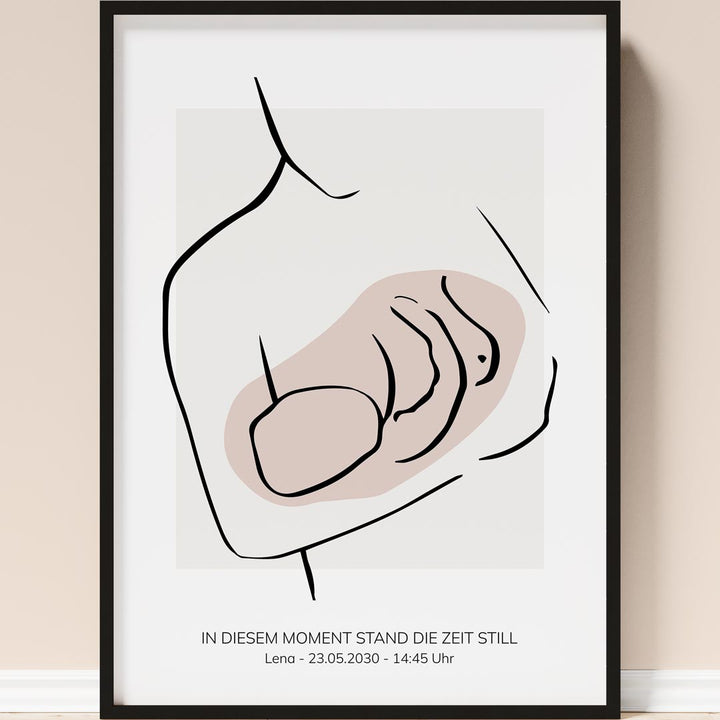geschenk zur geburt poster