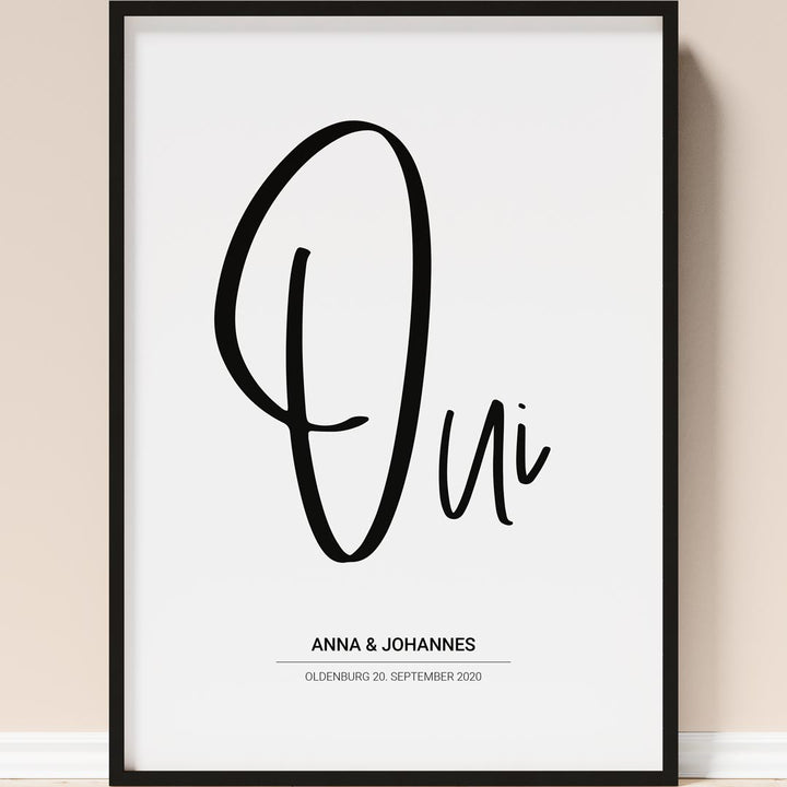 personalisiertes hochzeitsposter