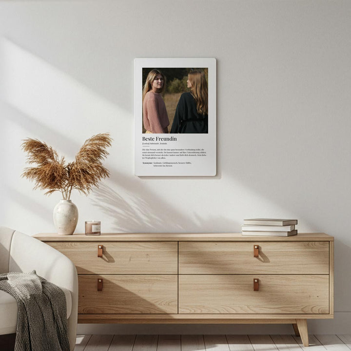 Metallposter Definition Beste Freundin