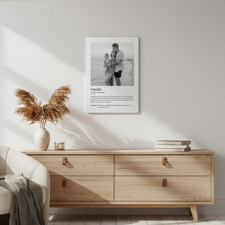Metallposter Definition Familie