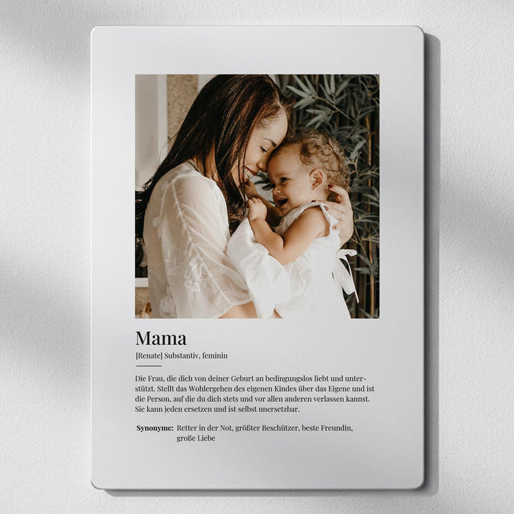 Metallposter Definition Mama