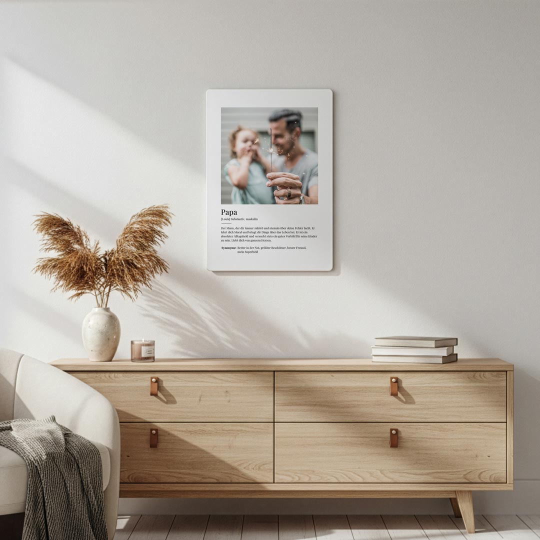 Metallposter Definition Papa