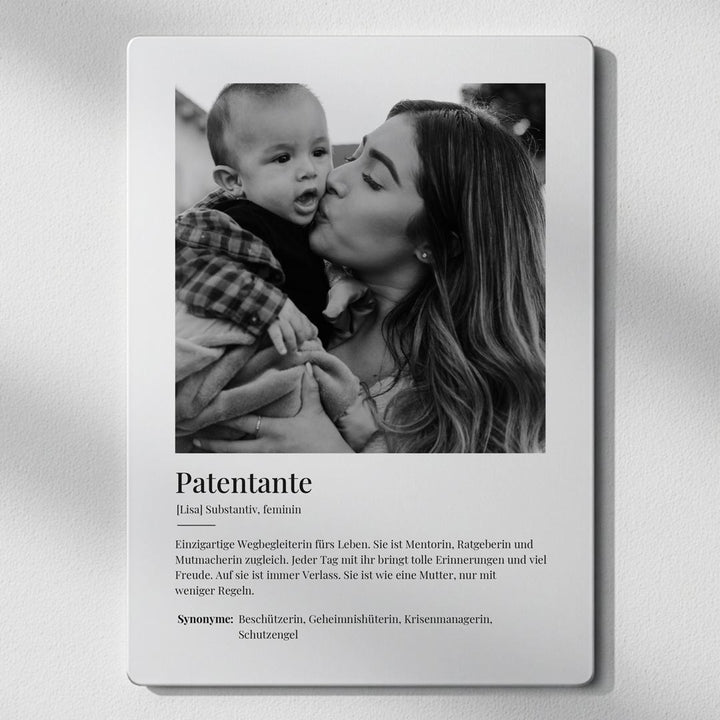 Metallposter Definition Patentante