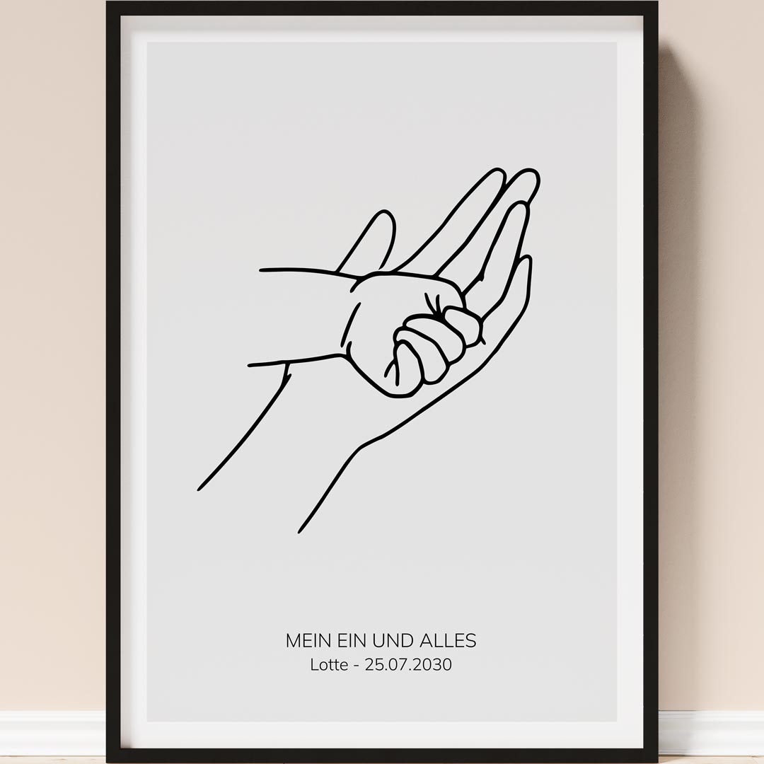 geschenk für mama tochter poster