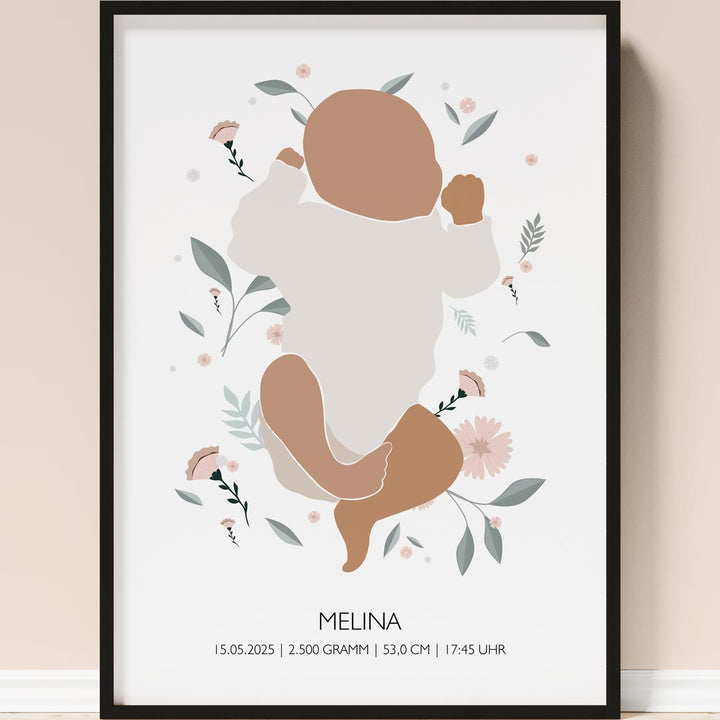 geschenk zur geburt poster