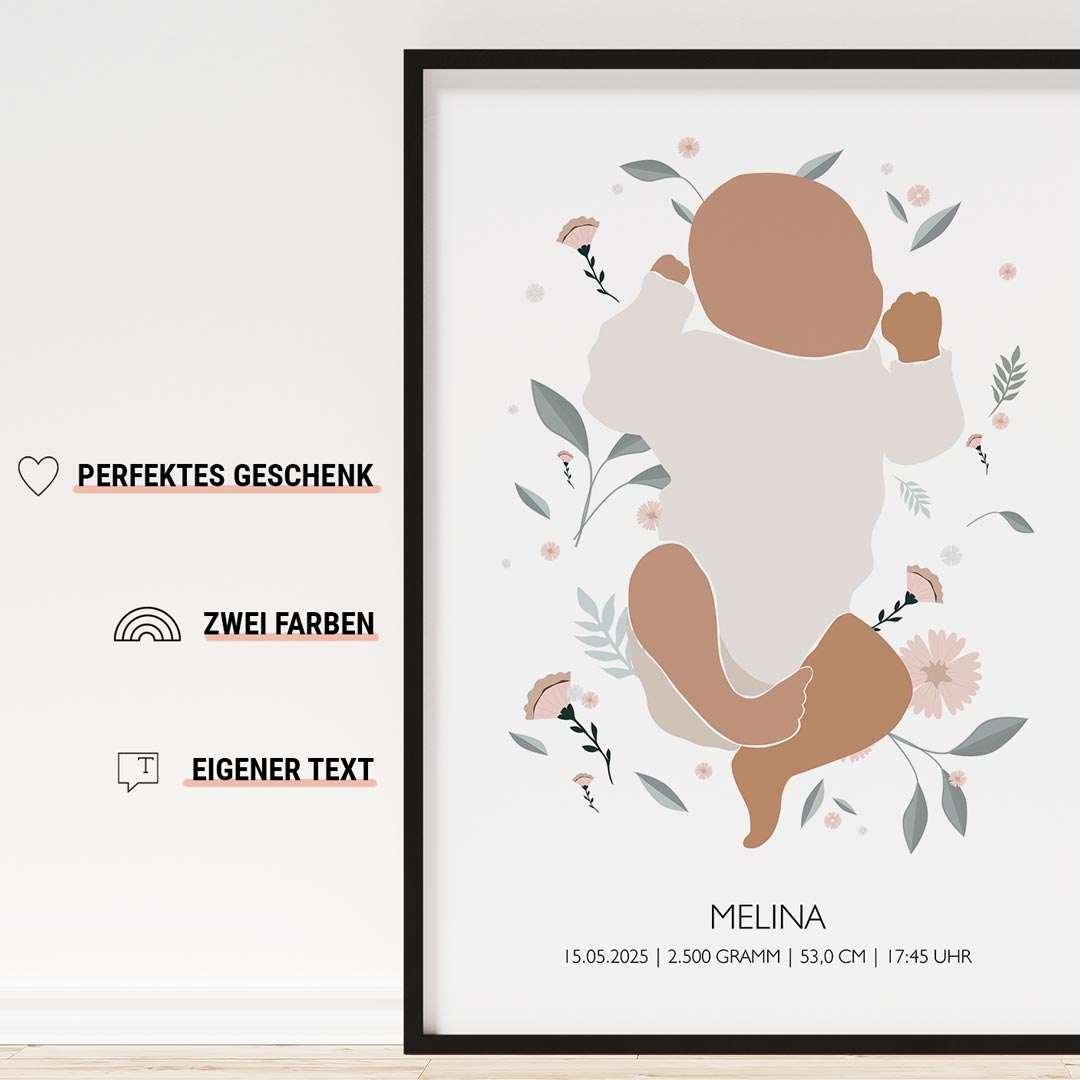 baby poster geschenk