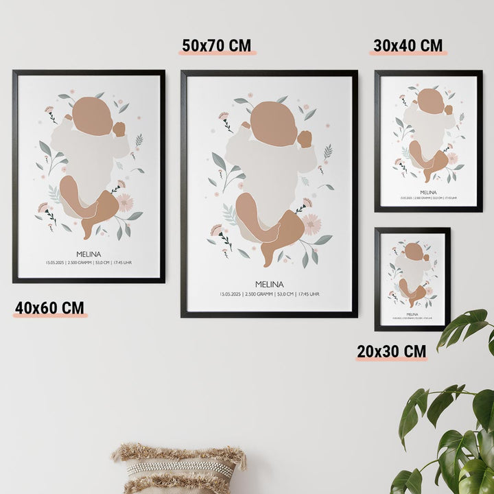 geburtsposter geschenkidee