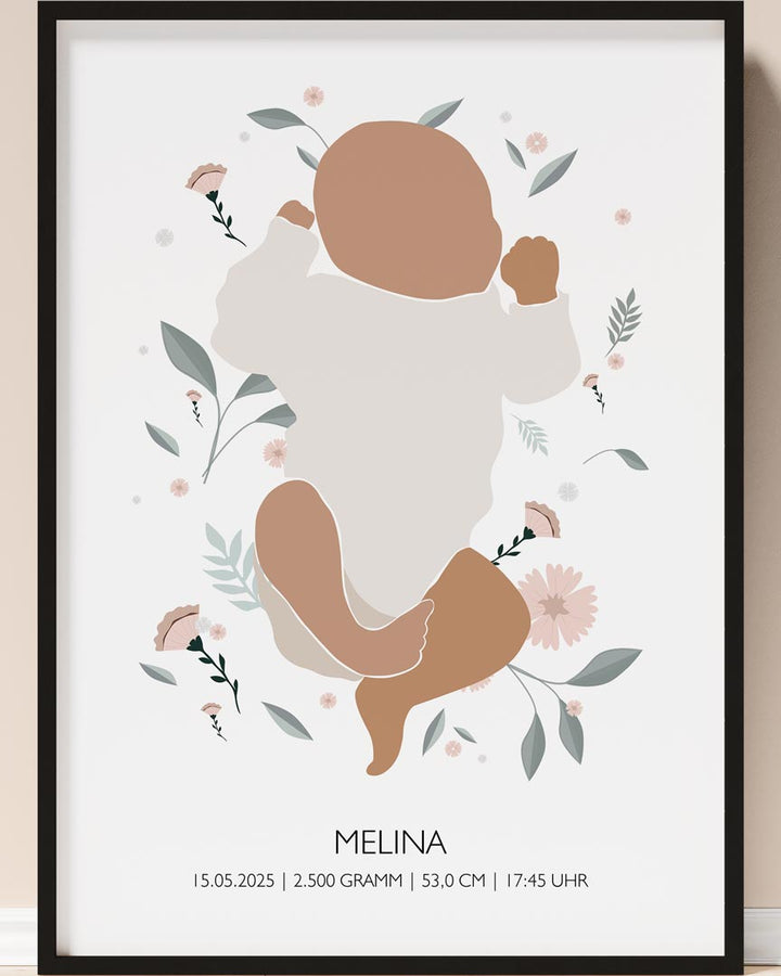 geschenk geburt poster