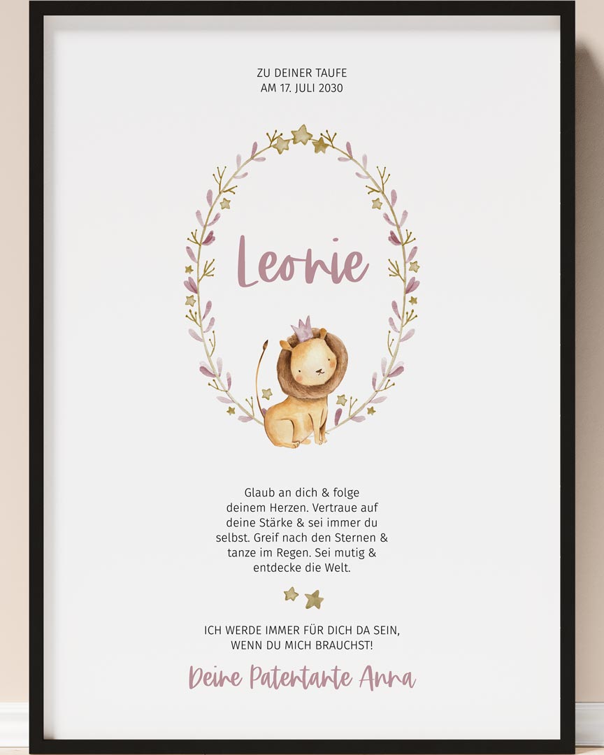 geschenk zur taufe für mädchen personalisiert