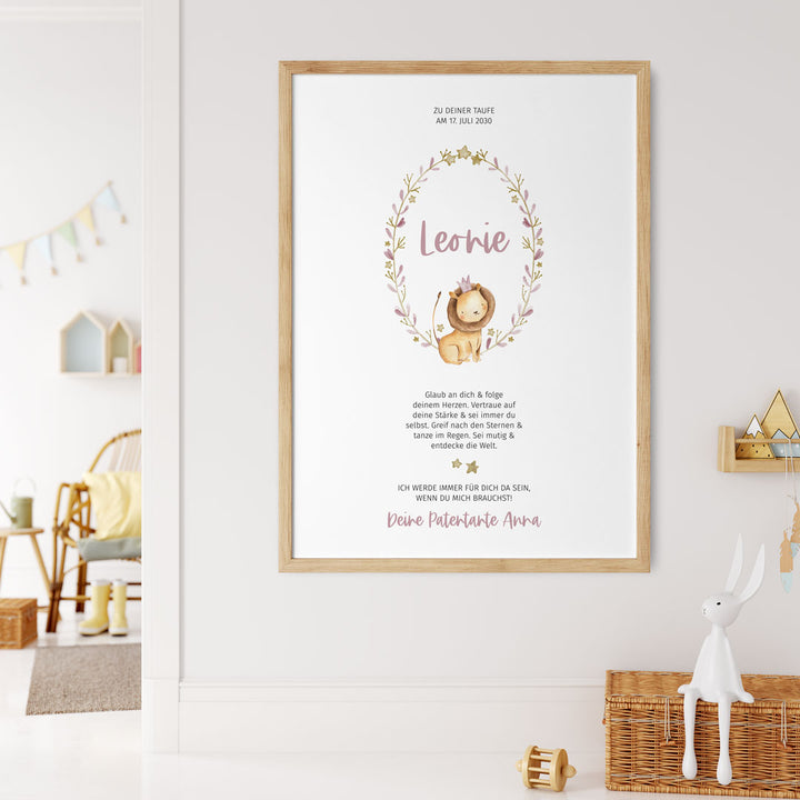 taufgeschenk patenbrief lion no2