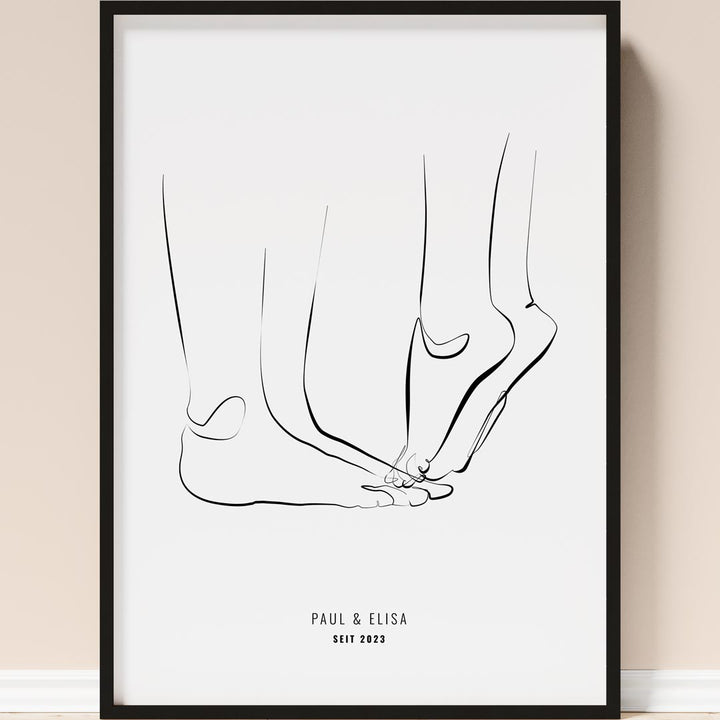 geschenk für partner poster