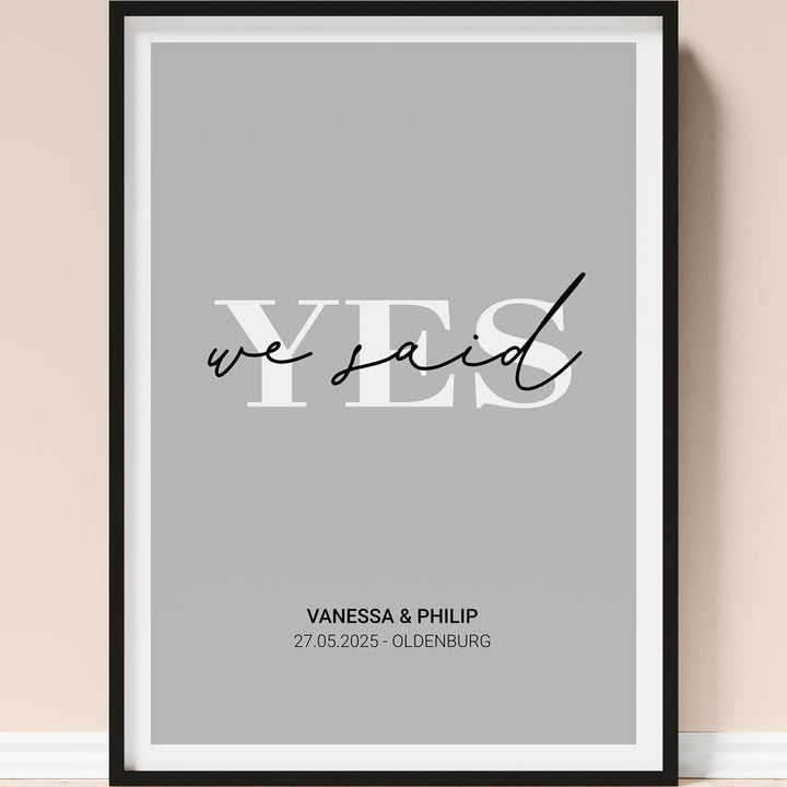 geschenk zur hochzeit poster