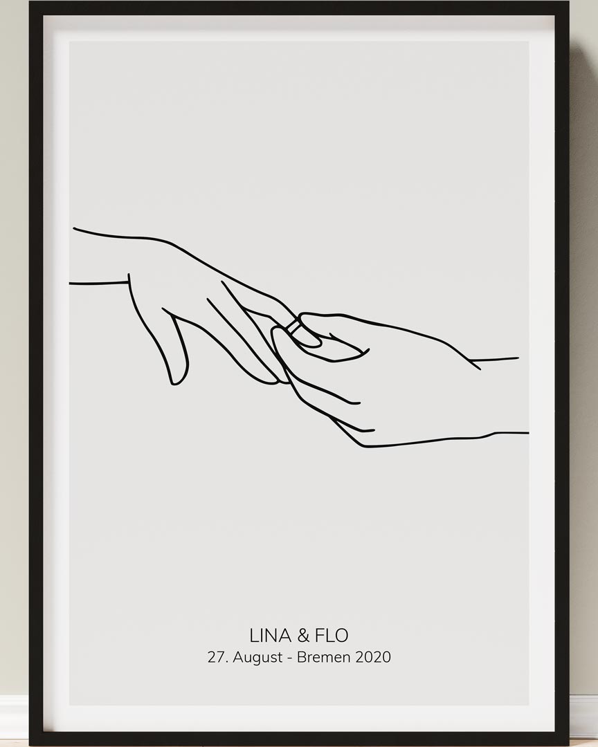 poster hochzeit liebe