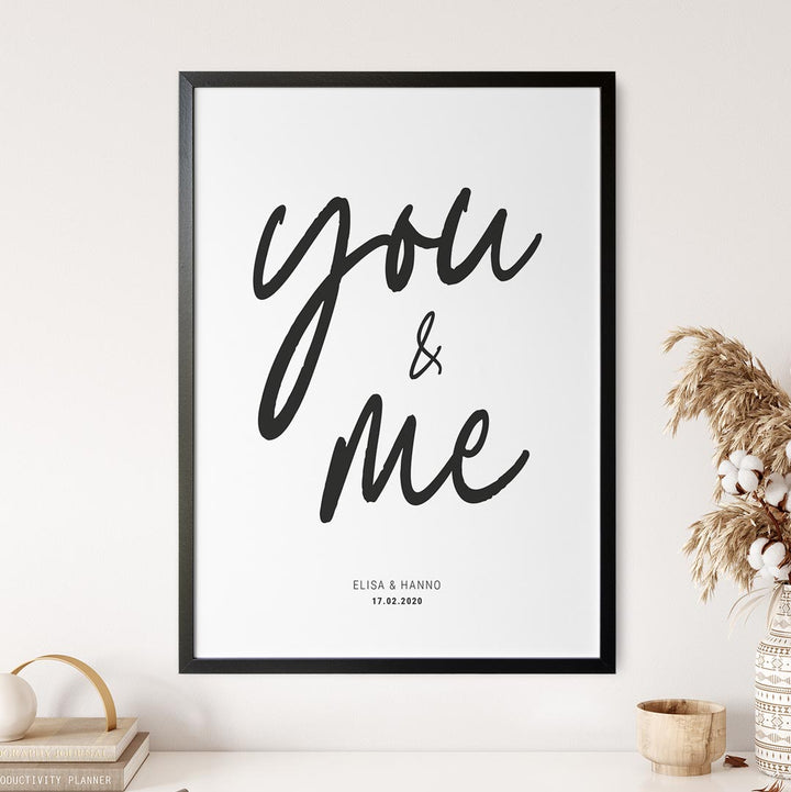 personalisiertes geschenk für partner poster