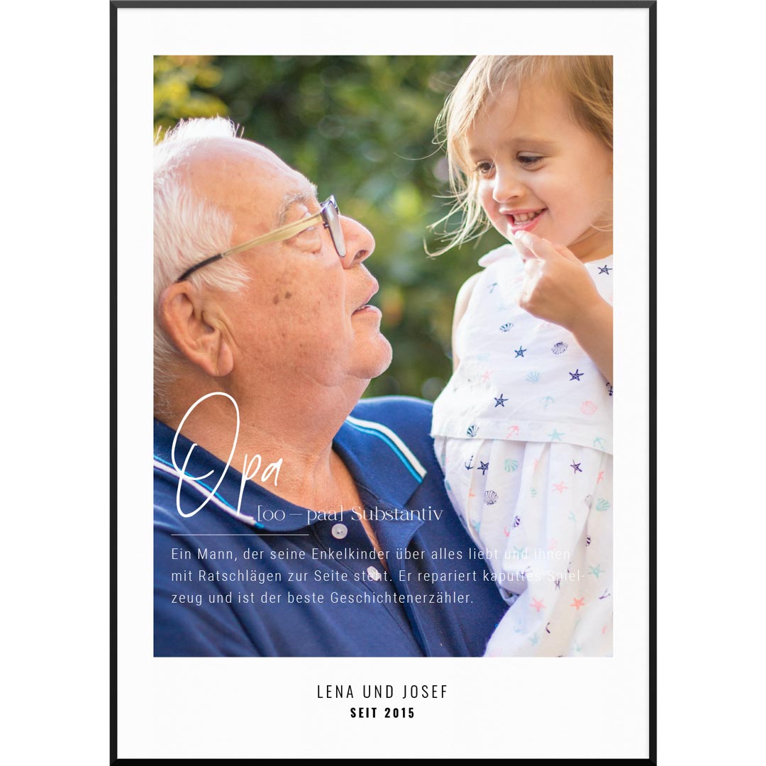 opa geschenk poster definition
