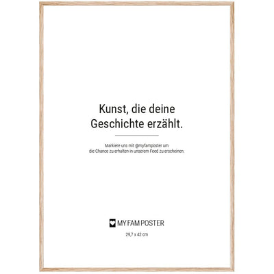 bilderrahmen eiche a3 29.7x42 my fam poster