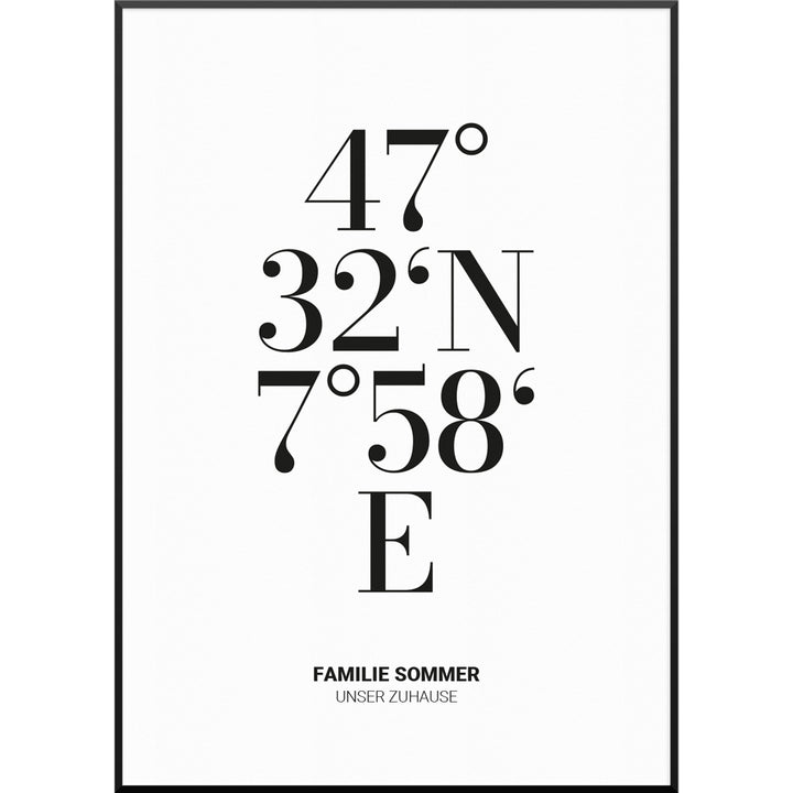 myfamposter koordinaten poster personalisiert