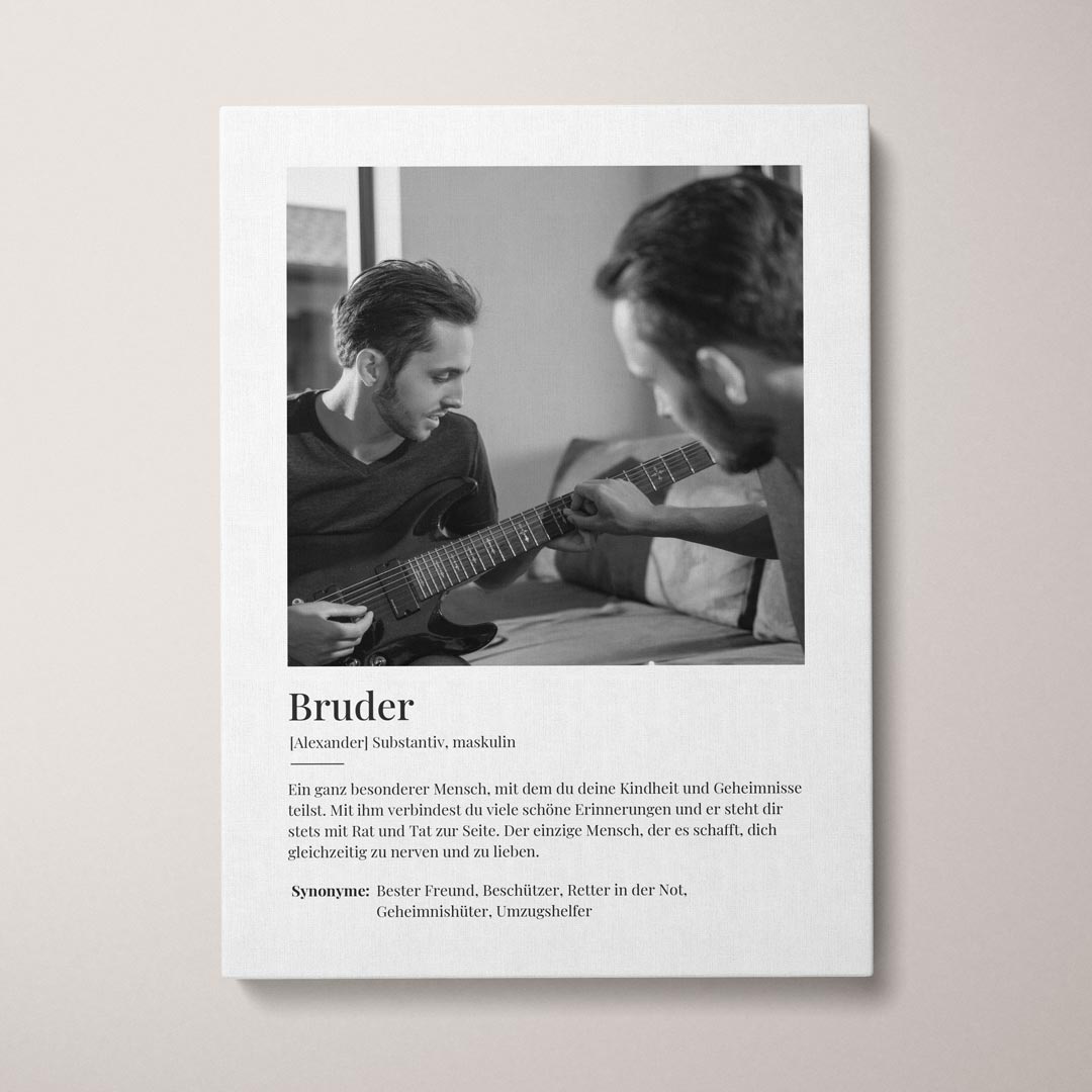 fotoleinwand definition bruder