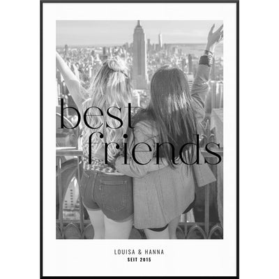best friends beste freundin poster geschenk