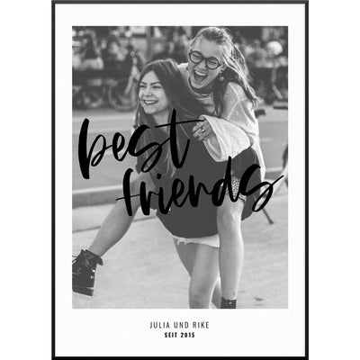 best friends beste freundin poster geschenk