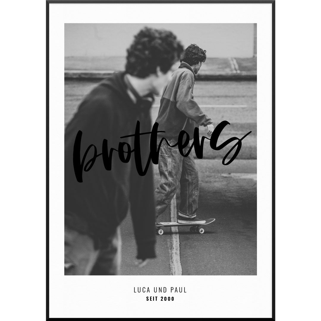 poster geschenk bruder brothers fotoposter