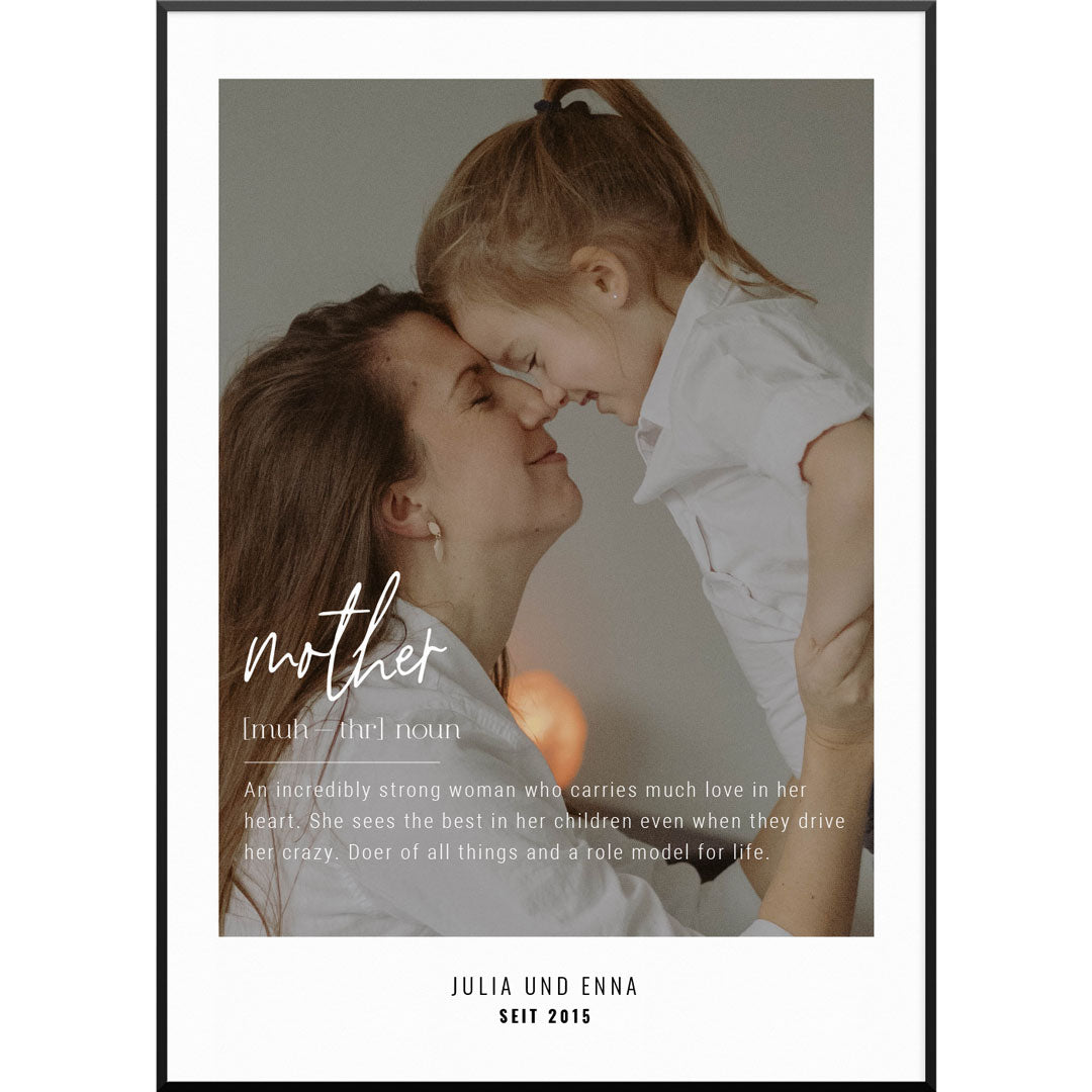 mama mutter geschenk fotoposter poster
