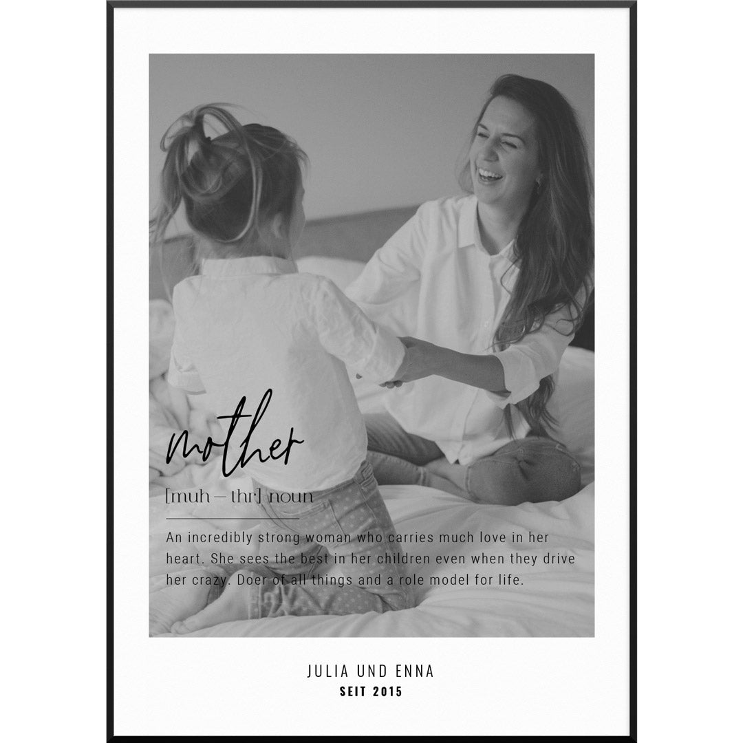 geschenk mama muttertag poster