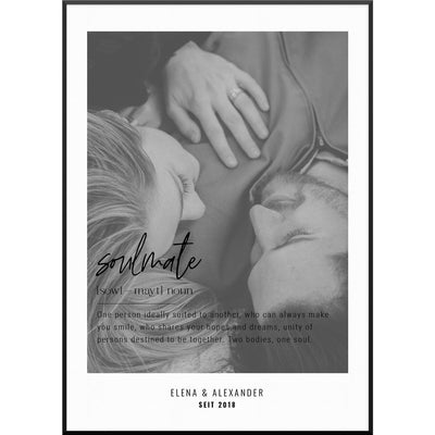 soulmate defintion poster geschenk