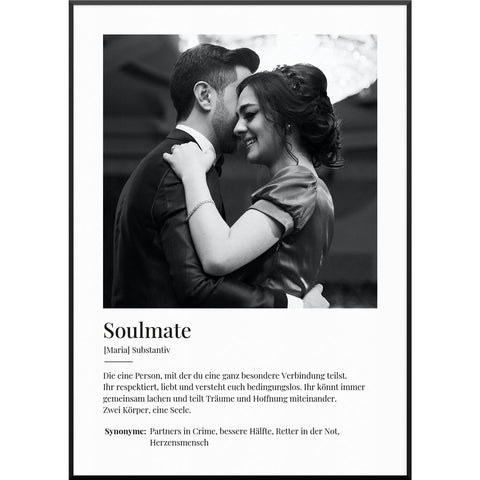 Fotoposter Definition Soulmate No3
