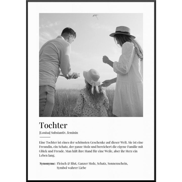 fotoposter definition tochter geschenk
