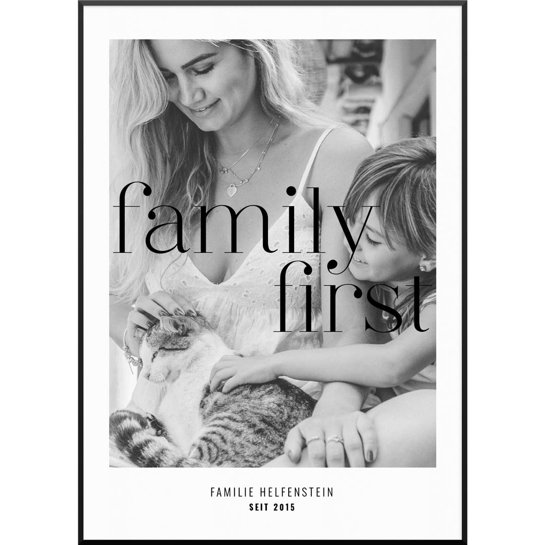 fotoposter familienposter geschenk