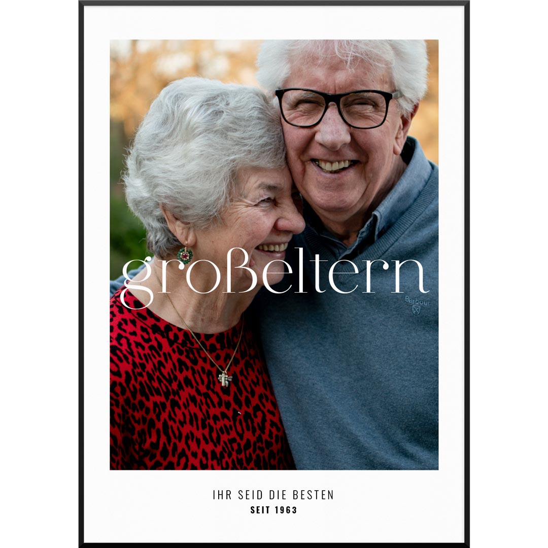großeltern geschenk poster oma opa
