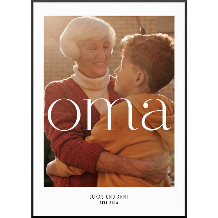 poster oma geschenk foto